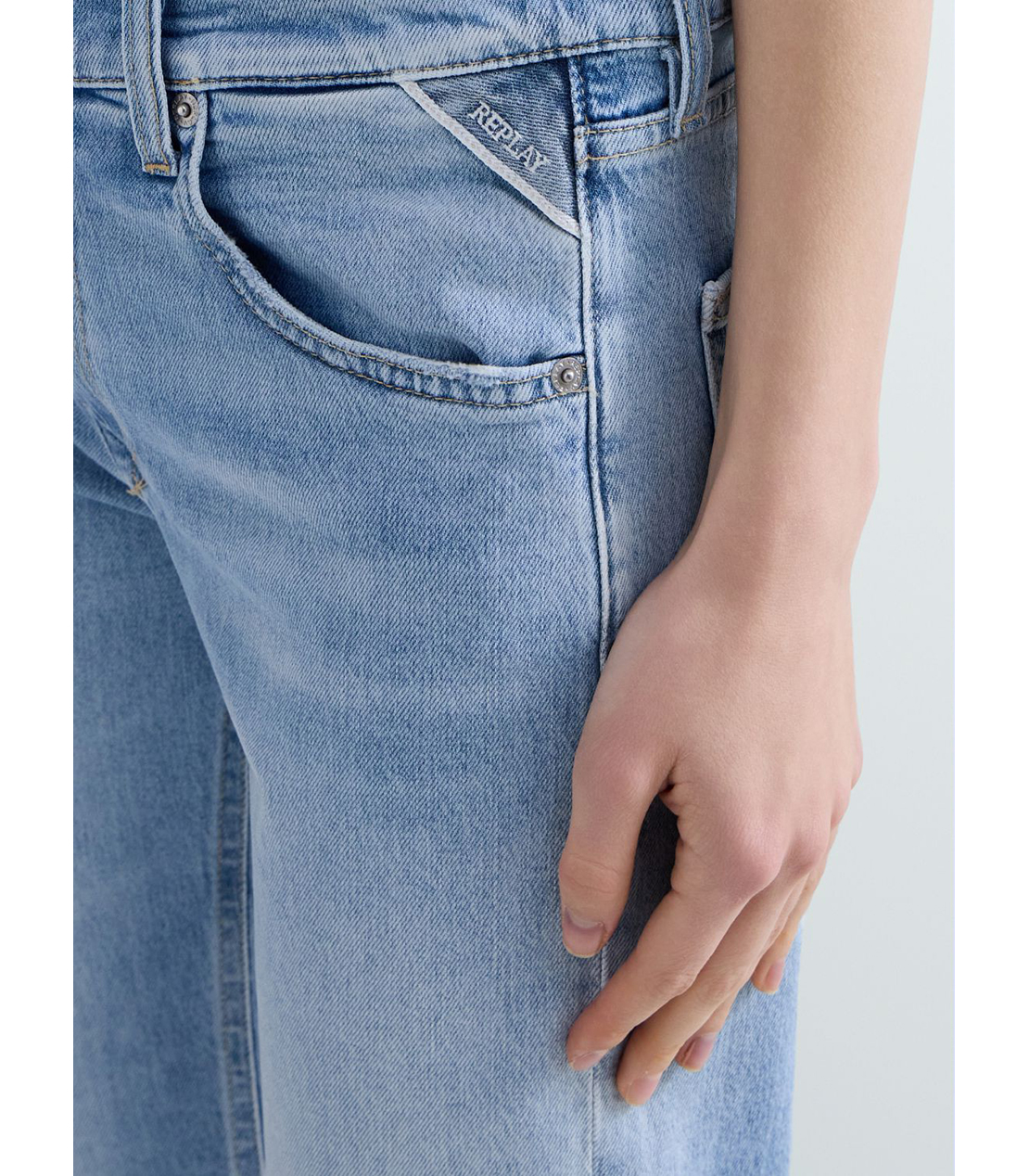 ストレートAKEME ライトブルーストレッチデニム 詳細画像 ライトブルー 5